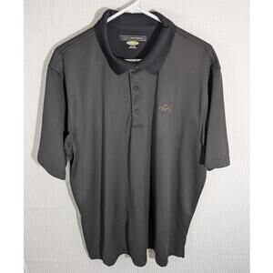 Greg Norman XL Polo Shirt Mens Black Golf PlayDry Performance Polyester Lesotho